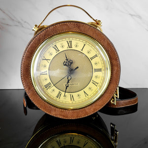 Clock Bag - Brown