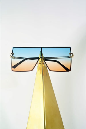 Retro Square Ombre Sunglasses
