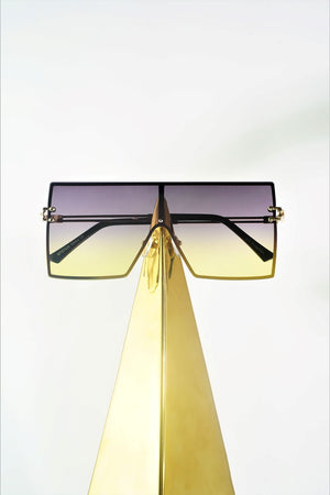 Retro Square Ombre Sunglasses
