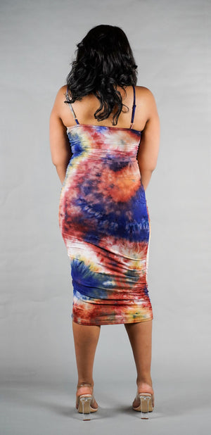Tie Dye Bodycon Dress House of Buke LLC Tie Dye Bodycon Dress House of Buke LLC