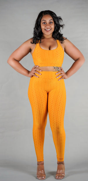 Yellow Women Two Piece V-Neck Plus Size Casual Long Pants Set | Tops for  leggings, Leggings are not pants, Side leggings